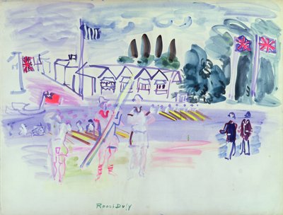 The Regatta at Henley (akvarel på papir) af Raoul Dufy