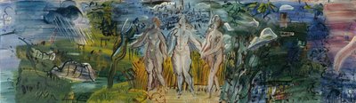 Seinen, Marne og Oise, ca. 1938-39 (olie på træ) af Raoul Dufy