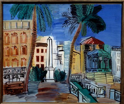 Udsigt over obelisken i Hyeres af Raoul Dufy