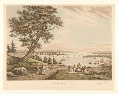 New York i 1834 af Raoul Varin