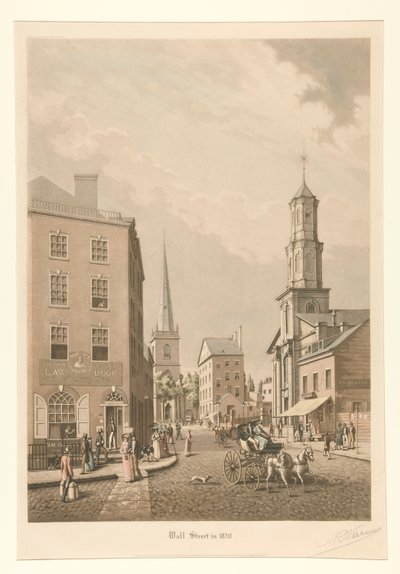 Wall Street i 1820 af Raoul Varin