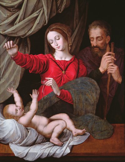 Madonnaen af Loreto (kopi - original i Musee Conde, Chantilly, se 71593) (panel) af after Raphael