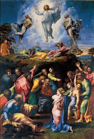 The Transfiguration, c.1519-20 (olie på panel) af Raphael
