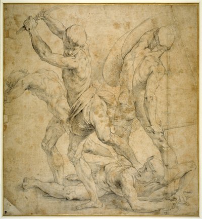 Panelet under statuen af Apollo i 