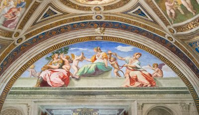 Kardinal- und theologischen Tugenden von Raphael (1483-1520)