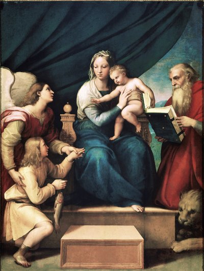 Madonna of the Fish (olie om bord, ca. 1513) af Raphael