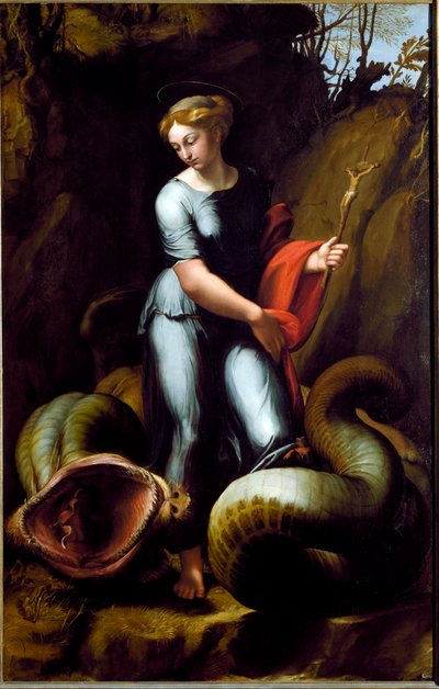 Saint Margaret (olie på lærred, ca. 1520) af Raphael