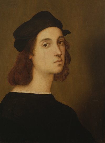Selvportræt (olie på panel) af Raphael
