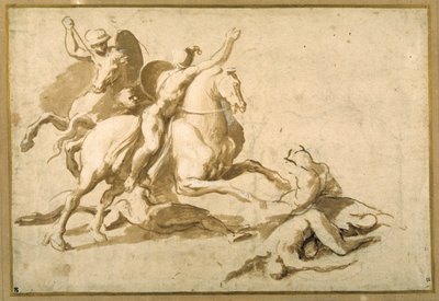 Studer til en kampscene af Raphael