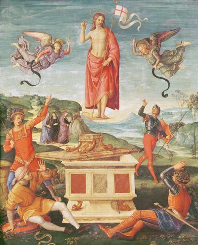 The Resurrection of Christ, ca. 1502 (olie på panel) af Raphael