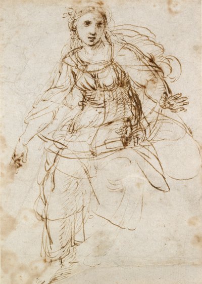 Teologiens allegoriske figur, begyndelsen af det 16. århundrede af Raphael