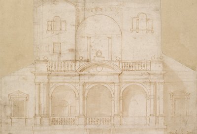 Arkitektonisk design Villa Madama, begyndelsen af det 16. århundrede af Raphael