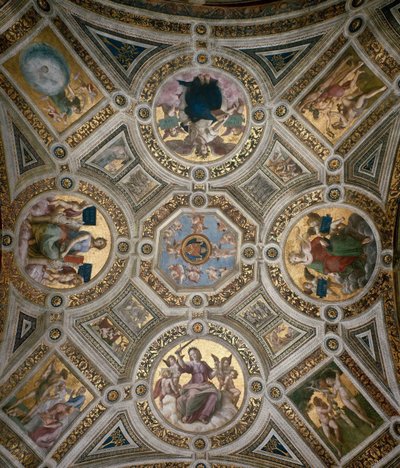 Loft i Stanza della Segnatura, ca 1510-1511. af Raphael