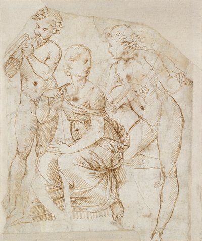 Gruppe af musikere, begyndelsen af det 16. århundrede af Raphael