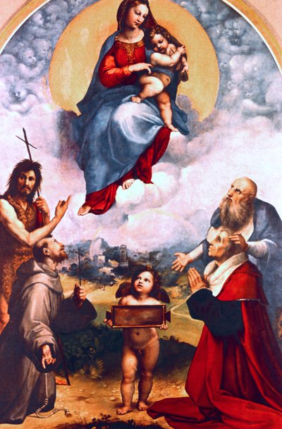 Madonna af Foligno, c1511-1512 af Raffaello Sanzio Raphael