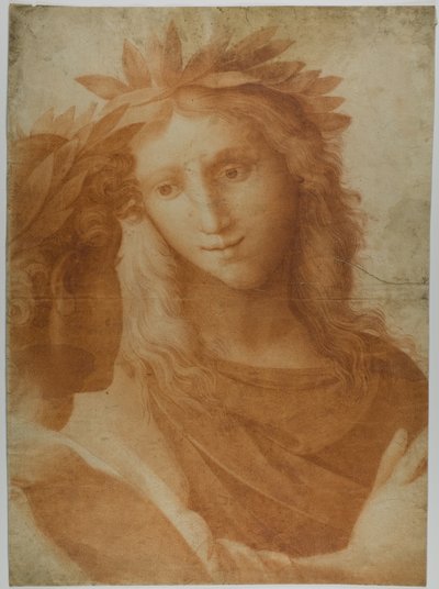 Mand og kvinde kronet med laurbær af Raphael