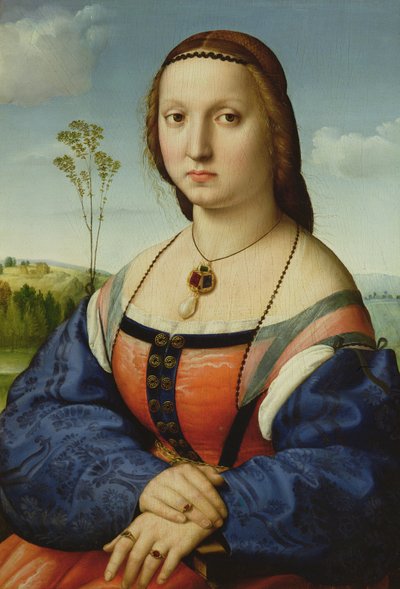 Portræt af Maddalena Doni, 1506 af Raffaello Sanzio Raphael