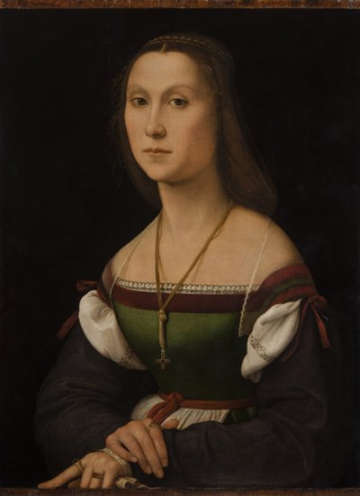 Portræt af en ung kvinde La Muta, ca 1507. af Raphael