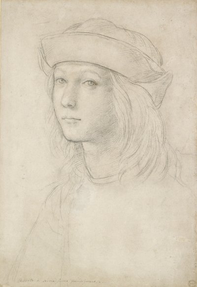 Portræt af en ukendt ungdom muligvis et selvportræt af Raphael