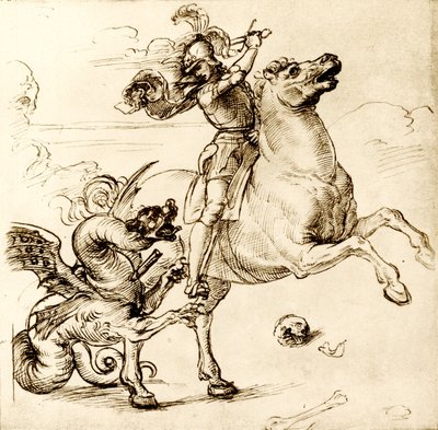 St. George med sværdet af Raffaello Sanzio Raphael