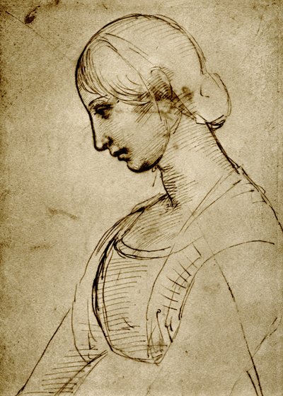 Studie af en madonna af Raffaello Sanzio Raphael