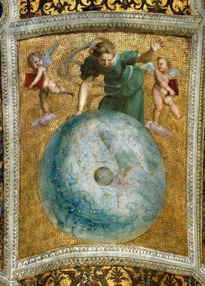 Primum-mobilen. Loftfresco i Stanza della Segnatura, ca 1510-1511. af Raphael