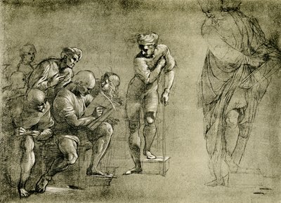 Pythagoras-gruppen fra Skolen i Athen af Raffaello Sanzio Raphael