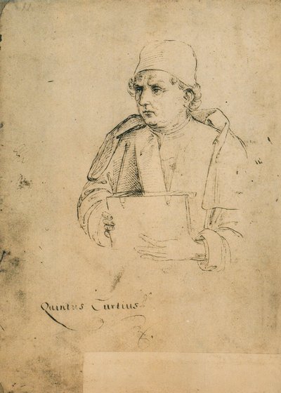 Quinto Curzio Rufo; tegning af Raphael. Academy Galleries, Venedig af Raffaello Sanzio Raphael