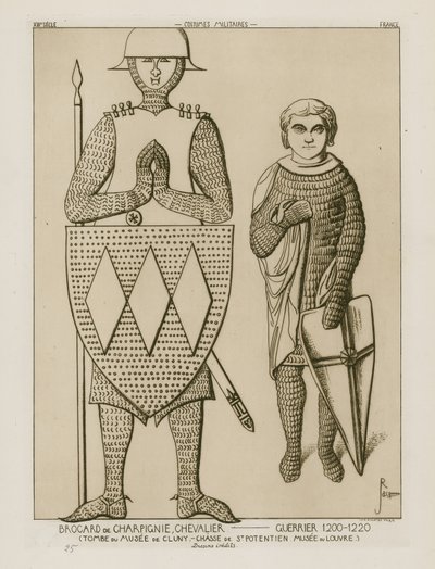 Brocard af Charpignie, ridder - soldat, 1200-1220 af Raphael Jacquemin