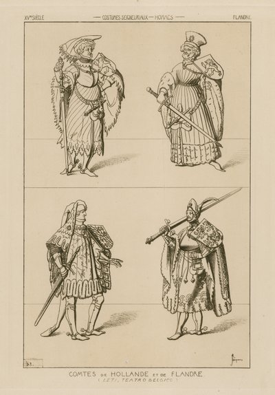 Grever af Holland og Flandern, 1400-tallet af Raphael Jacquemin