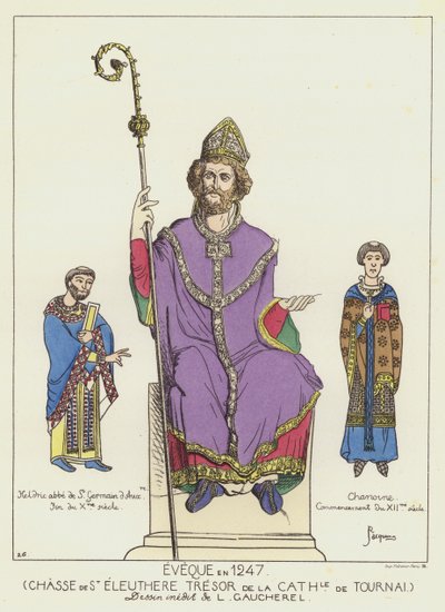 Biskop i 1247 af Raphael Jacquemin