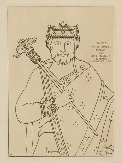 Henrik I, konge af Frankrig, 1031-1060 af Raphael Jacquemin