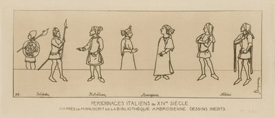 Italienske bogstaver fra det 14. århundrede af Raphael Jacquemin