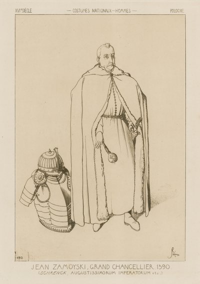 Jan Zamoyski, storkansler, 1590 af Raphael Jacquemin