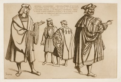 Adelsmænd fra Frankrig og Italien i begyndelsen af det 16. århundrede af Raphael Jacquemin