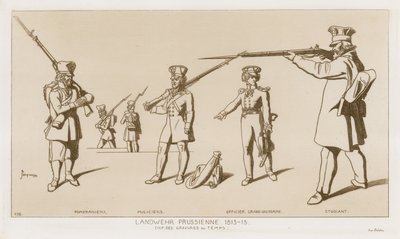 Preussisk Landwehr, 1813-15. af Raphael Jacquemin