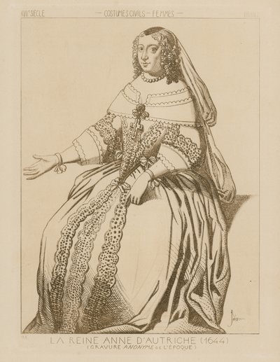 Dronning Anne af Østrig, 1644 af Raphael Jacquemin