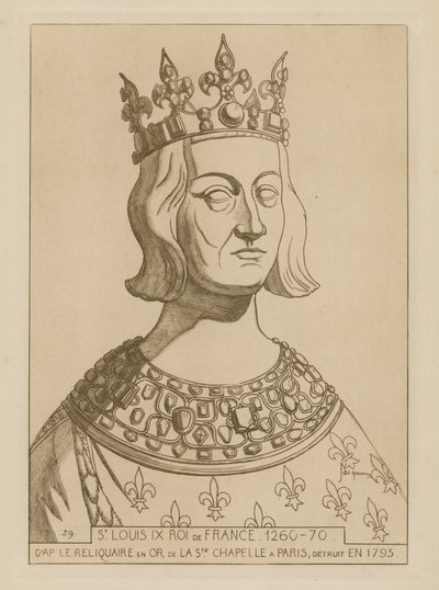 St Louis IX, konge af Frankrig, 1260-1270 af Raphael Jacquemin