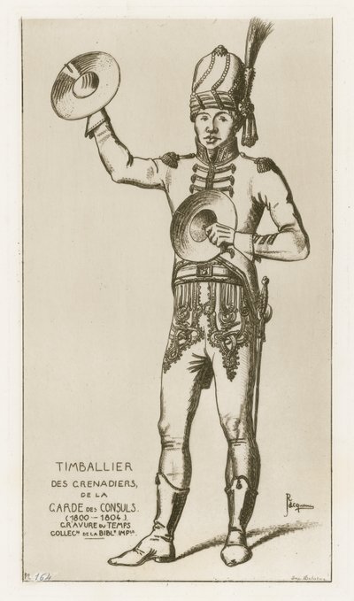 Timbalier af grenadiererne fra konsulsgarden (1800-1804) af Raphael Jacquemin