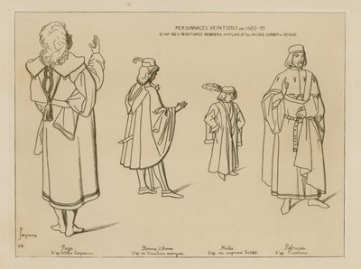 Venetianske figurer fra 1480-95 af Raphael Jacquemin