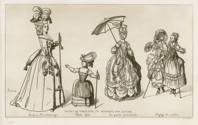 Kvinder i Paris, 1774-79 af Raphael Jacquemin