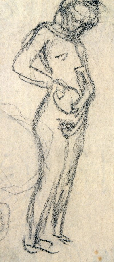 Nøgenstudie, ca. 1905 (tegning) af Raphael Kirchner