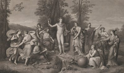 Apollon og muserne på Parnassus, 1784., 1784. af Raphael Morghen