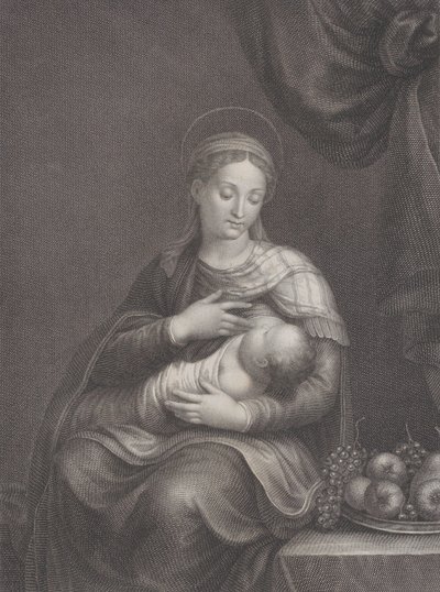 Madonna del Latte, 1815. af Raphael Morghen