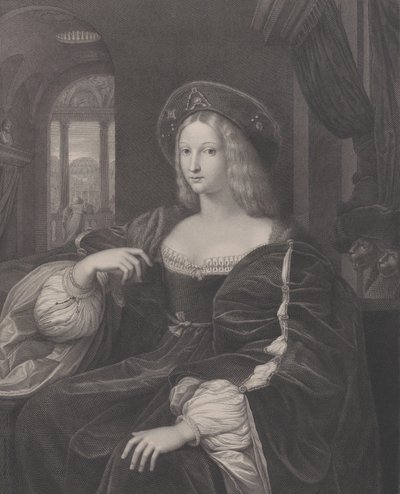 Portræt af Doña Isabel de Requesens og Enrìques de Cardona-Anglesola tidligere identificeret ..., 1821 af Raphael Morghen