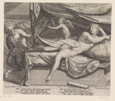 Jupiter en Antiope af Raphaël Sadeler (I)