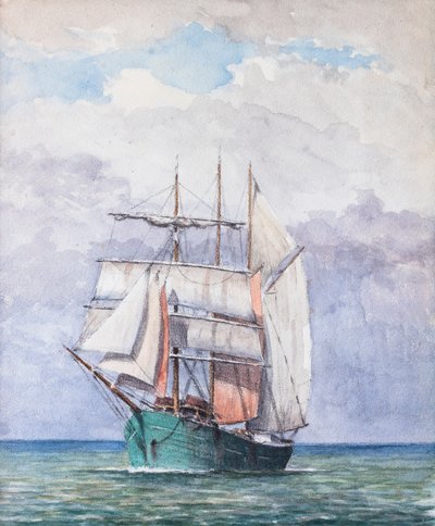 Trois-mos (gouache på papir) af Raymond Bonnefon