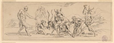 Bacchanalia med en ged af Raymond Lafage