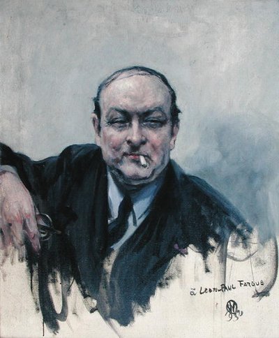 Leon-Paul Fargue (1876-1947) 1932 (olie på lærred) af Raymond Woog