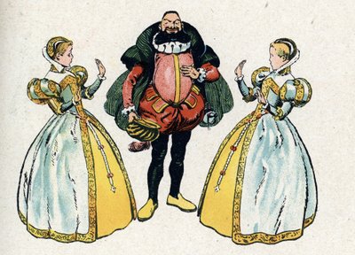"Barbe-Bleue" fra eventyrene af Charles Perrault (illustration) ca. 1920 af Raymond de la Neziere